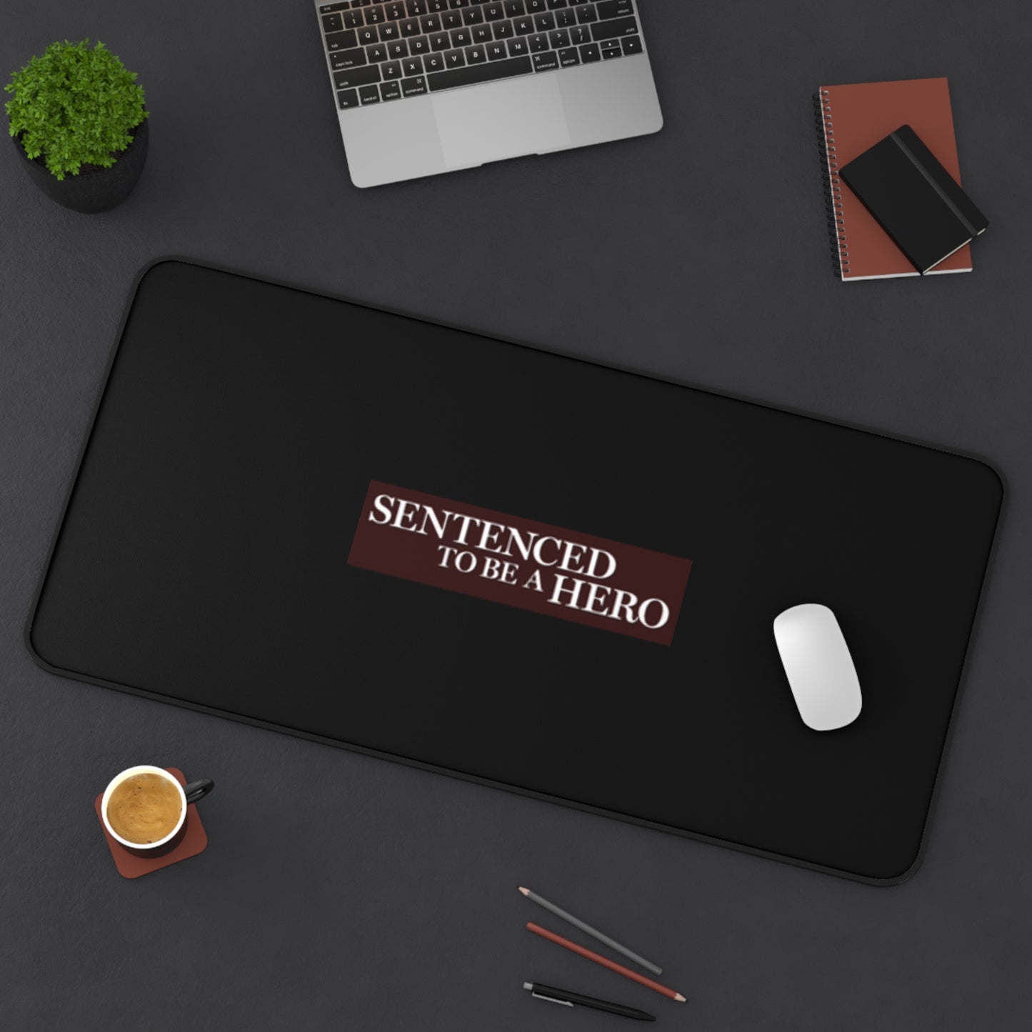 Sentenced to Be a Hero Logo Anime Black Mouse Pad