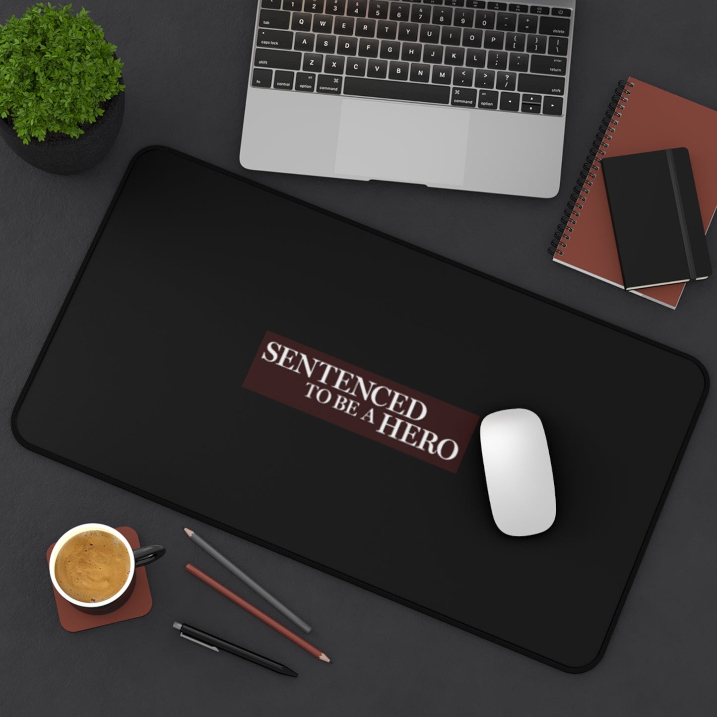 Sentenced to Be a Hero Logo Anime Black Mouse Pad
