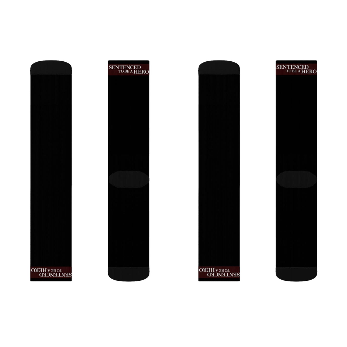 Sentenced to Be a Hero Logo Anime Black Socks