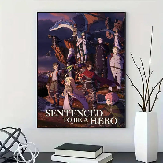 Sentenced to Be a Hero Anime Epic Dark Fantasy Poster