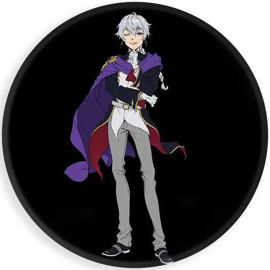 Anime Sentenced to Be a Hero Venetim Leopool Button Pin