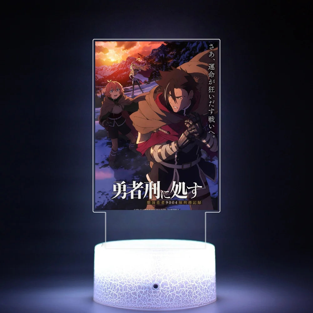 Sentenced to Be a Hero Series Acrylic Lamp – LED Anime Night Light Room